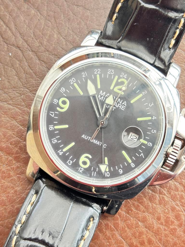 Model Panarai marina militaire  automatic, Sieraden, Tassen en Uiterlijk, Horloges | Heren, Ophalen of Verzenden, Zo goed als nieuw