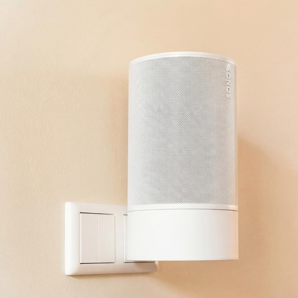Sonos Era 100 stopcontacthouder wit | Muurbeugel, Verzenden, Zo goed als nieuw, Sonos, Minder dan 60 watt
