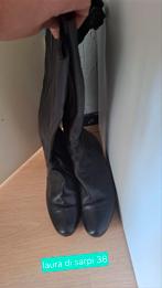 Zwarte  laarzen laura di sarpi 38
Brede schacht, Hoge laarzen, Zwart, Laura di sarpi, Ophalen of Verzenden