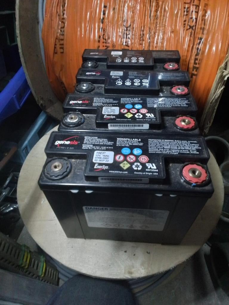 12 volt accu, Ophalen, Gebruikt