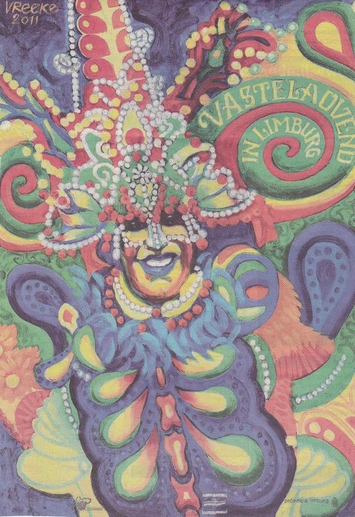 LIMBURGSE VASTELAOVEND POSTER -   2011, Ophalen of Verzenden, Nieuw, A1 t/m A3, Film en Tv