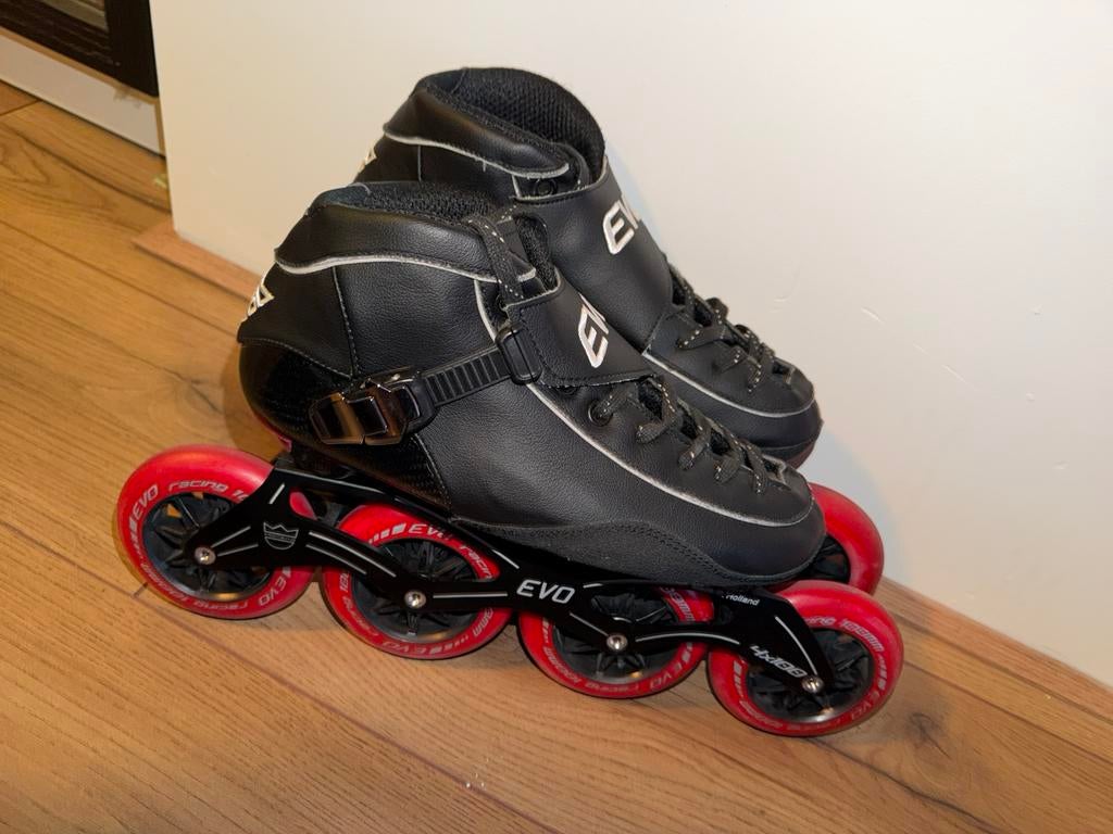EVO 100mm speedskates maat 41, Sport en Fitness, Skeelers, Ophalen of Verzenden, Zo goed als nieuw