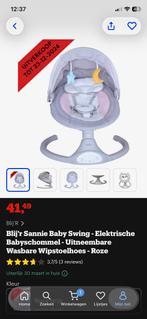 Schommelstoel van Blij'r - Zo goed als nieuw, Schommelstoel, Ophalen, Overige merken, Met gordel(s) of riempje(s)