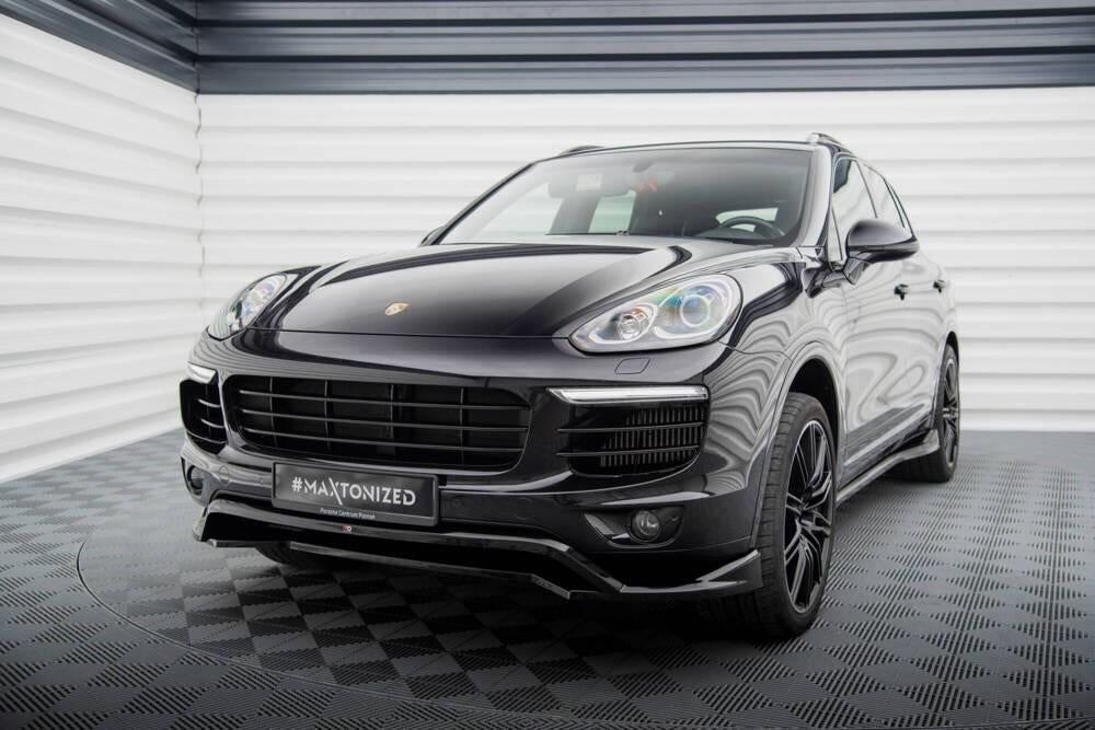 Voorlip sideskirt diffuser spoiler - Porsche Cayenne 14-18, Ophalen of Verzenden