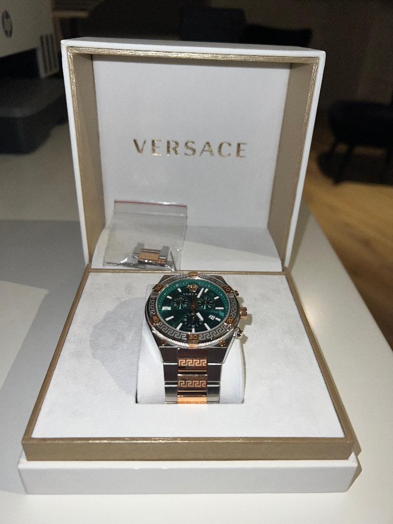 Versace horloge, Sieraden, Tassen en Uiterlijk, Horloges | Heren, Overige merken, Staal, Polshorloge, Ophalen of Verzenden