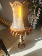 Vintage tafellampje met koperen voet, Heikant 21 Kaatsheuvel, Overige materialen, Belle Vieille Brocante, Ophalen of Verzenden