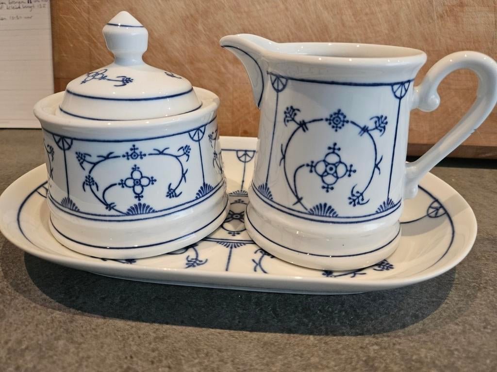 Jäger original Saksisch roomstel, Huis en Inrichting, Keuken | Servies, Ophalen of Verzenden, Zo goed als nieuw, Porselein, Overige stijlen