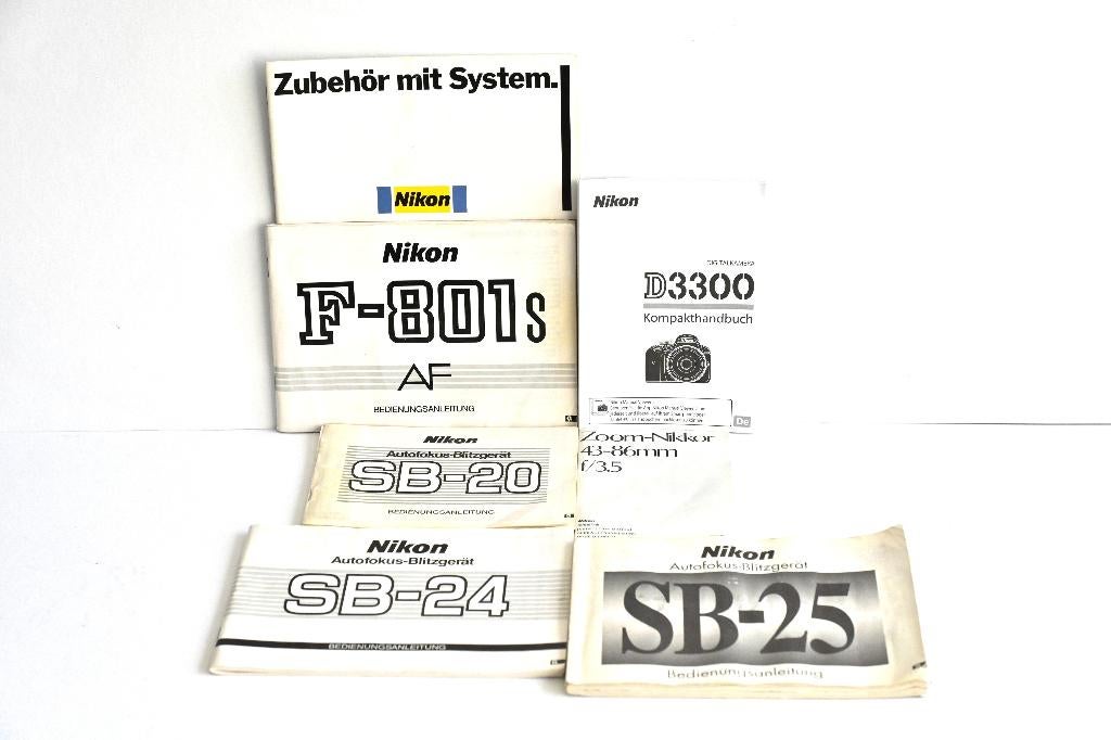 Div. Bedienungsanleitungen Nikon app., zie omschr. VANAF:, Ophalen of Verzenden, Gebruikt