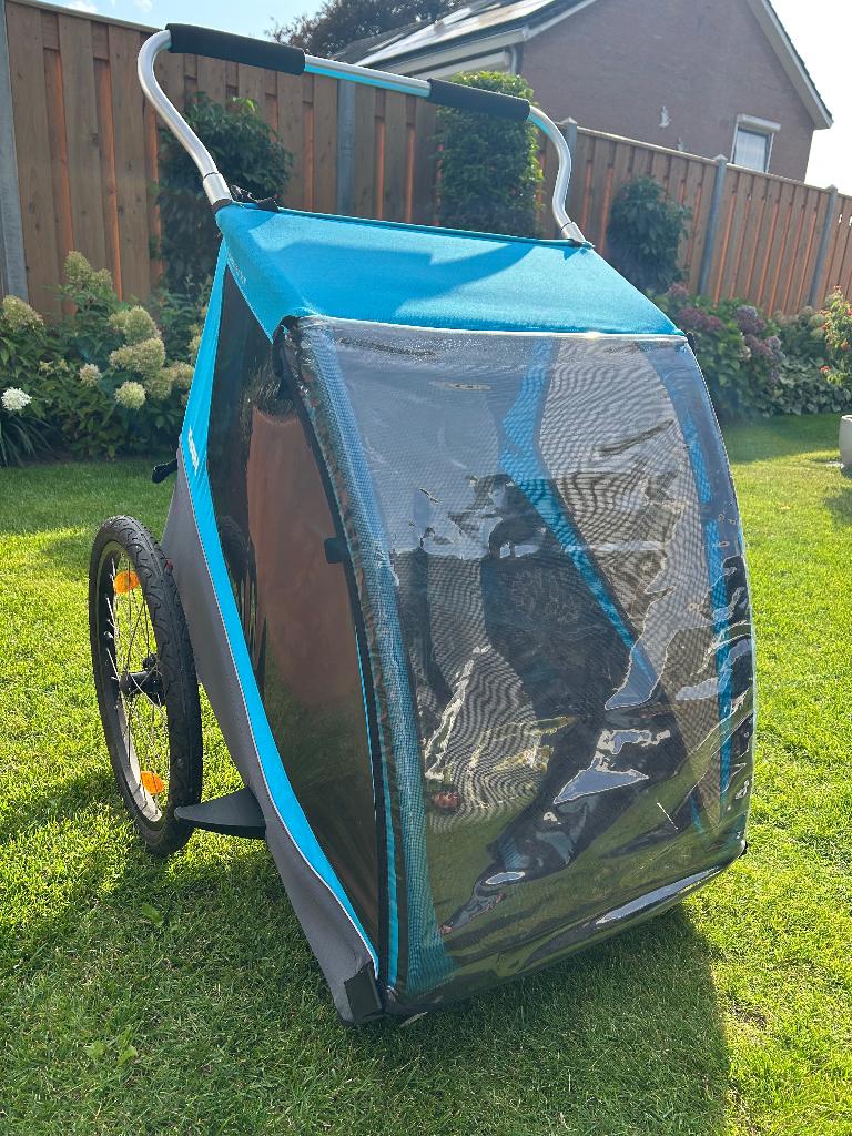 Thule Coaster XT fietskar, Fietsen en Brommers, Fietsaccessoires | Aanhangers en Karren, Ophalen, Gebruikt, 20 tot 40 kg, Thule