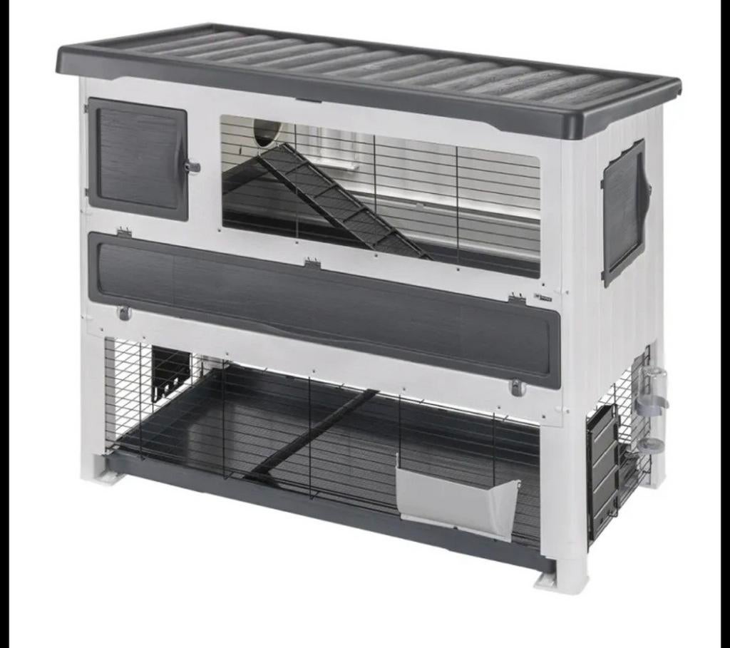 Ferplast konijnenhok Grand lodge 140, Dieren en Toebehoren, Knaagdieren en Konijnen | Hokken en Kooien, Ophalen, 110 cm of meer