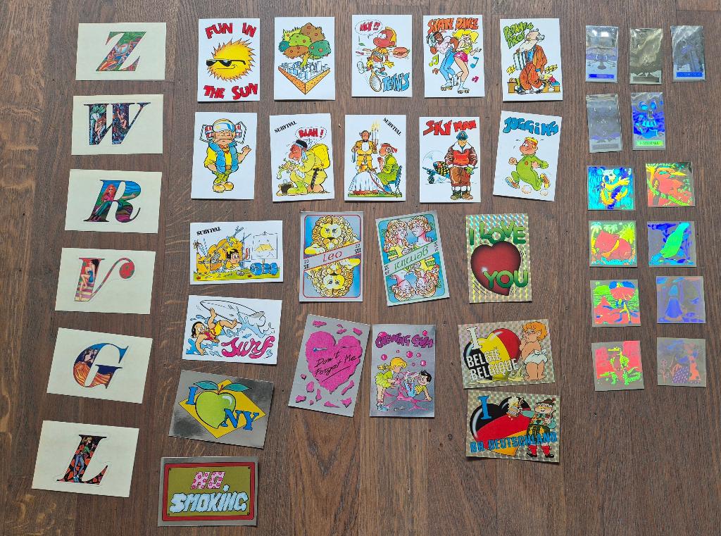 Fantastickers panini, Ophalen of Verzenden, Zo goed als nieuw, Meerdere stickers