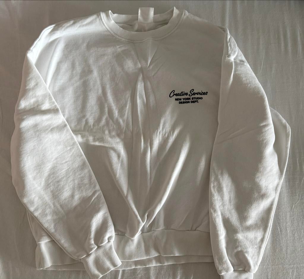 Witte sweatshirt 'Creative Services' - Zo goed als nieuw, Kleding | Dames, Truien en Vesten, Ophalen of Verzenden, Zo goed als nieuw