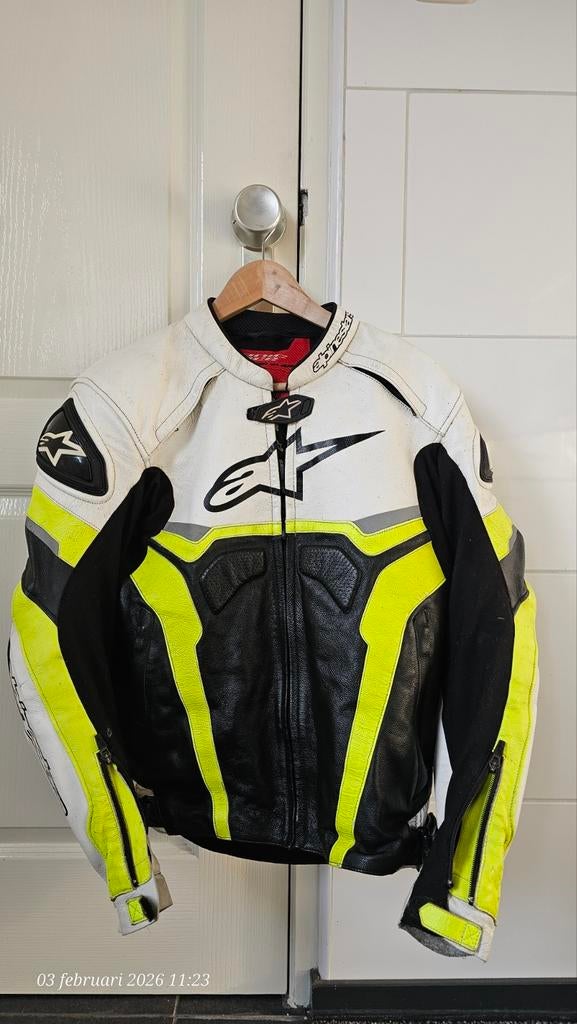 Alpinestars leren motorjas, Motoren, Kleding | Motorkleding, Ophalen, Tweedehands, Dames, Jas | leer
