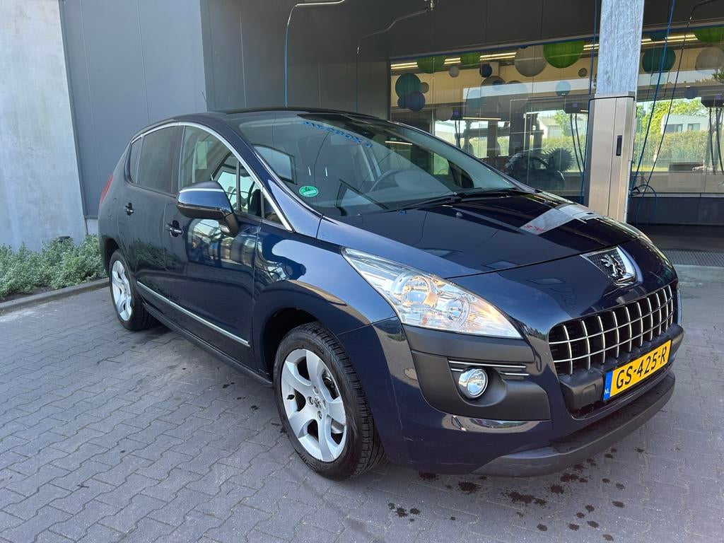 Peugeot 3008 1.6 Automaat, perfect onderhouden, pano dak, Stof, Zwart, Blauw, Particulier
