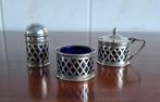 Art Deco mosterdpotje, peperstrooier en zoutvaatje, Ophalen of Verzenden, Overige stijlen