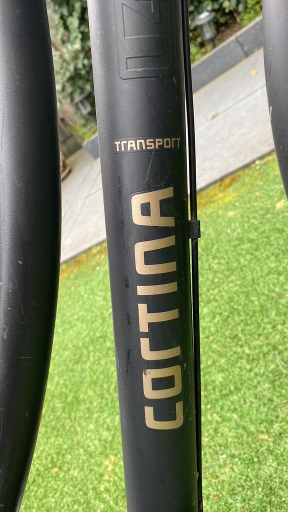 Cortina Transportfiets Zwart met Mand, Fietsen en Brommers, Overige merken, Gebruikt, Velgrem, Versnellingen