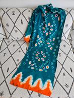 Vintage selendang Bali pelangi sjaal groen Indonesie Indisch, Ophalen of Verzenden