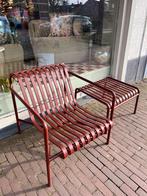 HAY Palissade lounge chair + ottoman, Rood coated steel -m, Havnen 3, Denmark, Ophalen of Verzenden, Hay.netherlands@hay.com, HAY
