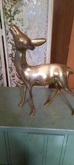 Vintage Messing Hert Beeldje - Decoratief, Ophalen of Verzenden