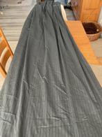 3Gordijnen grijs dubbele plooi,, Huis en Inrichting, Gebruikt, 100 tot 150 cm, 200 cm of meer, Ophalen of Verzenden