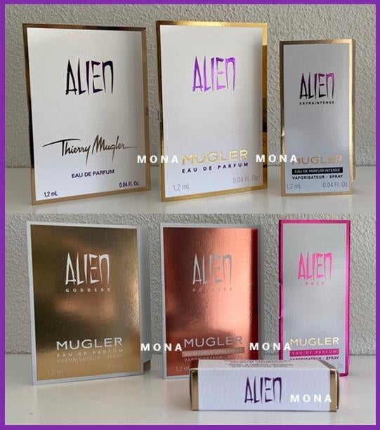Alien set 7 parfum samples proefjes testers monsters, Verzenden, Nieuw