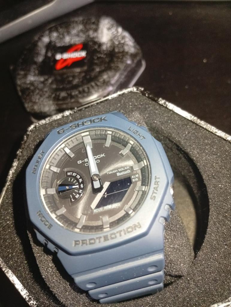 Casio G-shock watch bluetooth blauw heren, Casio, Staal, Polshorloge, Overige materialen