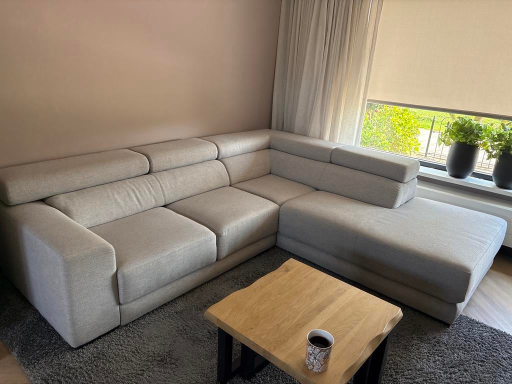 Zo goed als nieuwe Hoekbank Nora van Goossens Wonen, 250 tot 300 cm, Hoekbank, Ophalen of Verzenden, Zo goed als nieuw