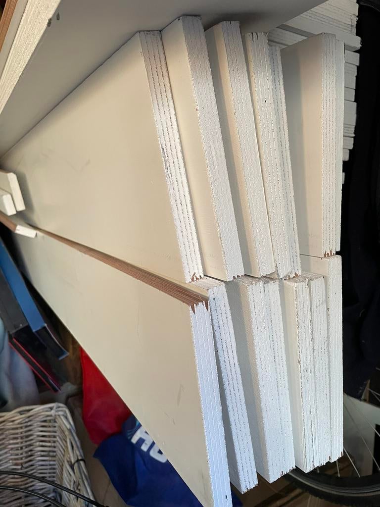 Boeistroken okoume 18 mm gegrond 310cm, afhalen te Nootdorp, Ophalen, Zo goed als nieuw, Multiplex