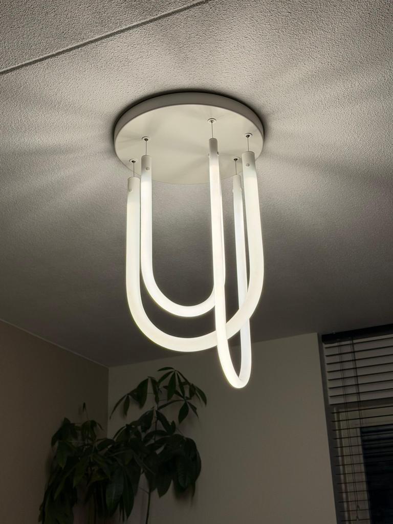 Ikea hanglamp varmblixt led plafondlamp wit, Ophalen of Verzenden, Zo goed als nieuw