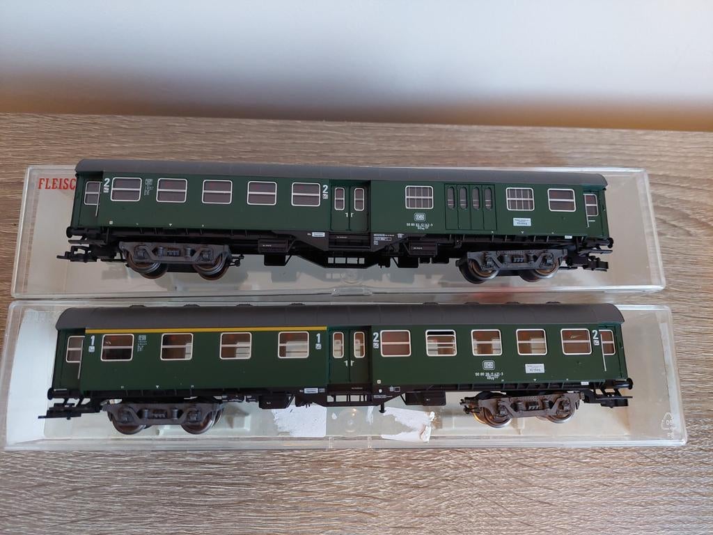 Fleischmann H0 5127 5128 DB Rijtuigen Umbauwagen, Gelijkstroom, Fleischmann, Wagon, Ophalen of Verzenden