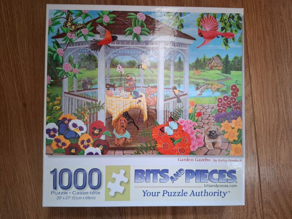 BITS AND PIECES Puzzel - Garden Gazebo - 1000 Stukjes, Ophalen of Verzenden, 500 t/m 1500 stukjes, Zo goed als nieuw, Legpuzzel