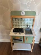 Kinder Speelkeuken Groen met Draaiende Knopjes en Klok, Kinderen en Baby's, Ophalen, Gebruikt, Hout, Speelkeuken