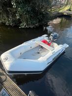 QuickSilver 240 tendy air met 4pk Yamaha buitenboordmotor, Ophalen, Zo goed als nieuw, Motor en Techniek, Motorboot