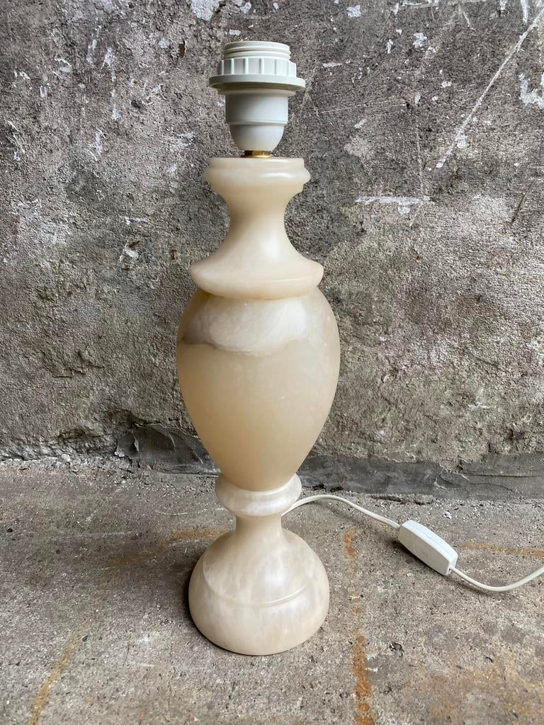 Albast marmeren tafellamp , jaren 80, Ophalen of Verzenden, Huis en Inrichting