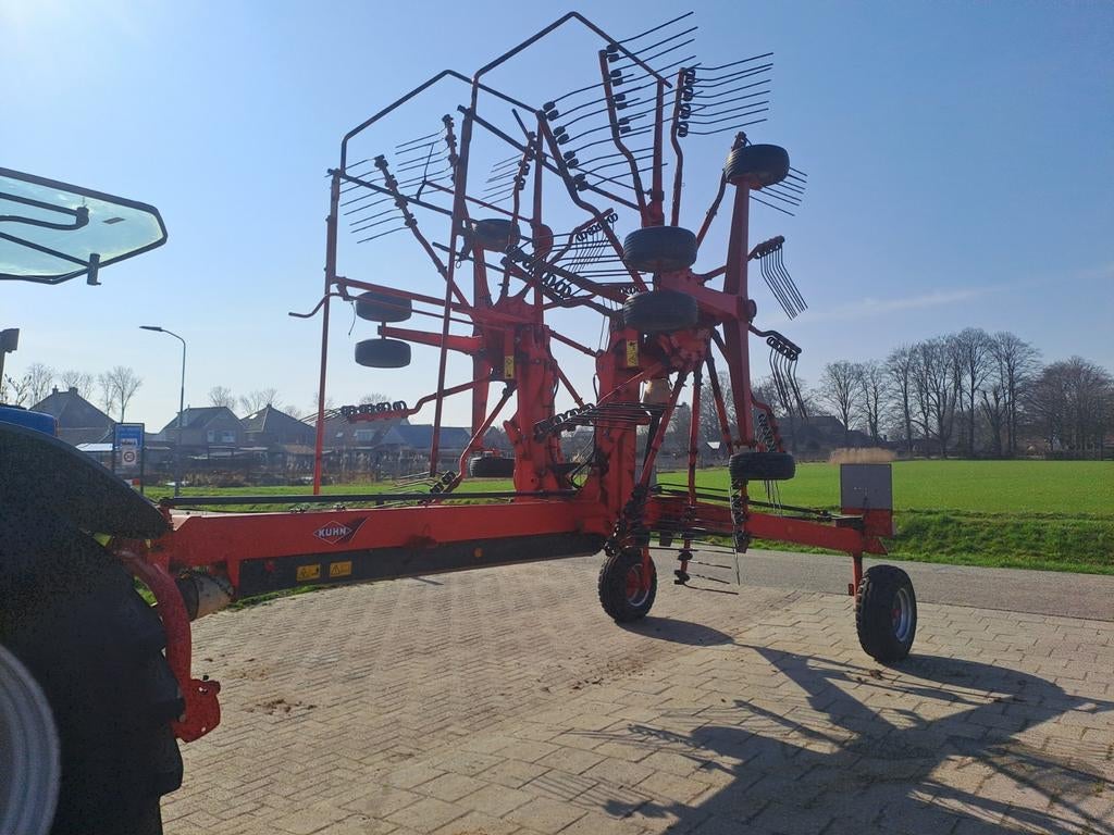 Kuhn GA 6520 middenafleg hark wiers bouwjaar 2010, Zakelijke goederen, Ophalen, -, -, Weidebouw