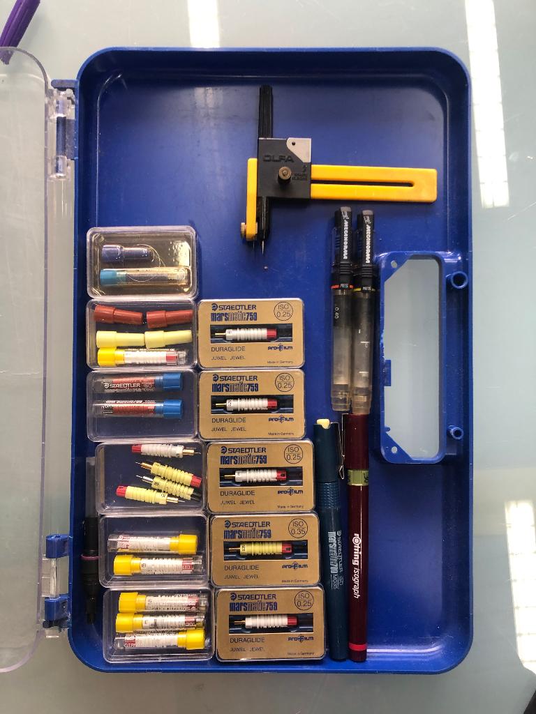 Diverse pennen, tip, Rotring and Staedtler, Ophalen of Verzenden, Gebruikt, Overige typen