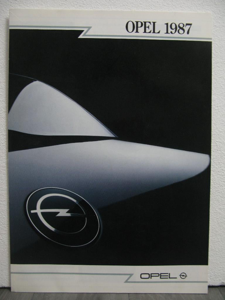 Opel Modellengamma 1987 | Brochure / Folder, Boeken, Gelezen, Opel, Opel, Ophalen of Verzenden