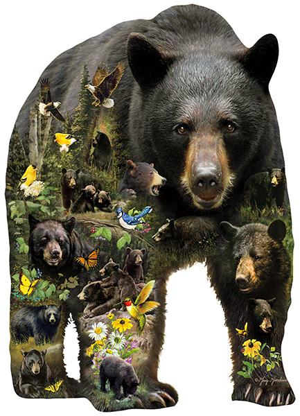SunsOut - Forest Bear - 1000 stukjes  Vormpuzzel, Ophalen of Verzenden, 500 t/m 1500 stukjes, Nieuw, Legpuzzel