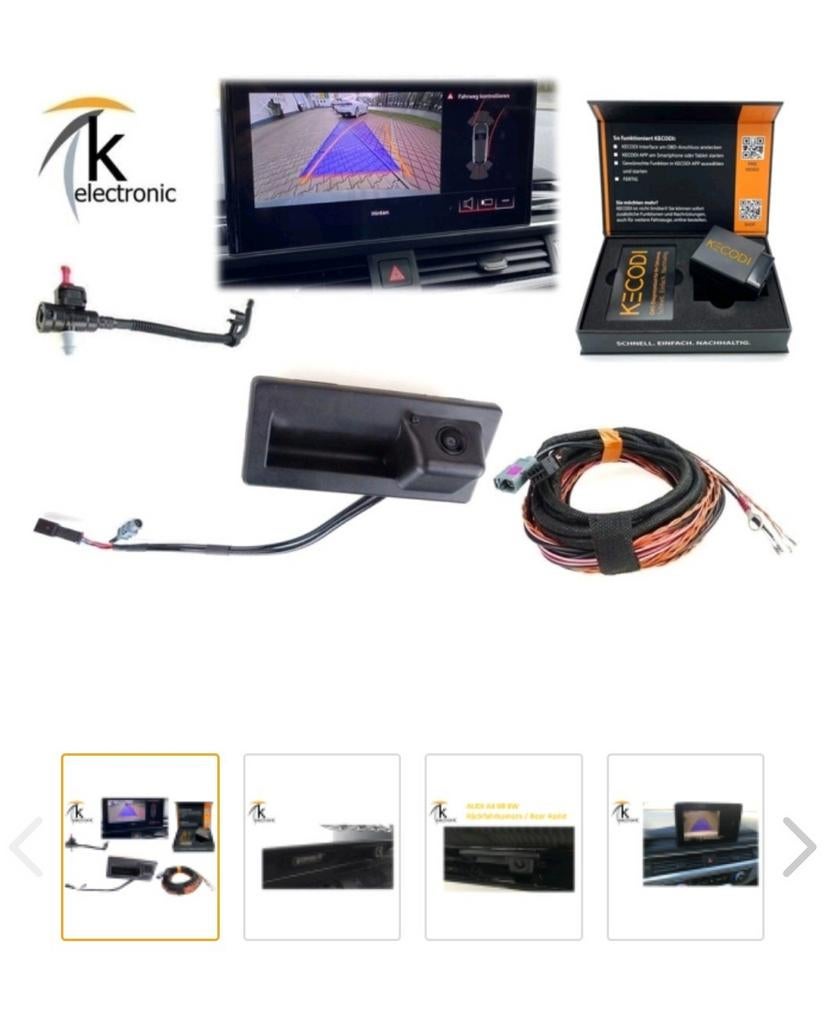 Orginele Audi A4 B9 8W achteruitrijcamera, Auto diversen, Ophalen of Verzenden