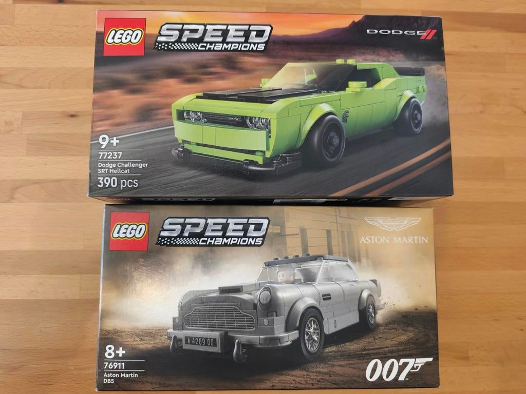 Lego Speed Champions: Aston Martin & Dodge Challenger, Ophalen of Verzenden, Zo goed als nieuw, Auto, Overige merken