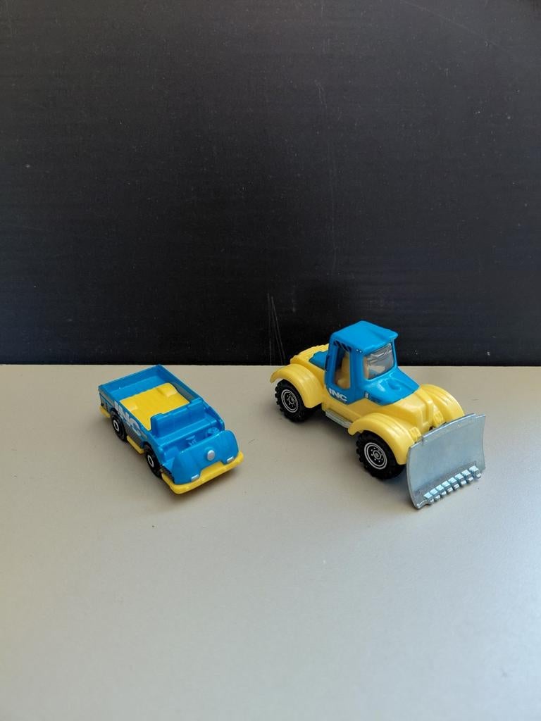 2024 Matchbox "Construction V" Tractor Plow BLAUW | INC, Ophalen of Verzenden, Nieuw