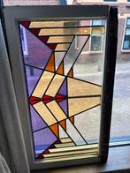 2 glas in lood ramen, Gevelraam of Ruit, Gebruikt, Minder dan 80 cm, Glas in lood
