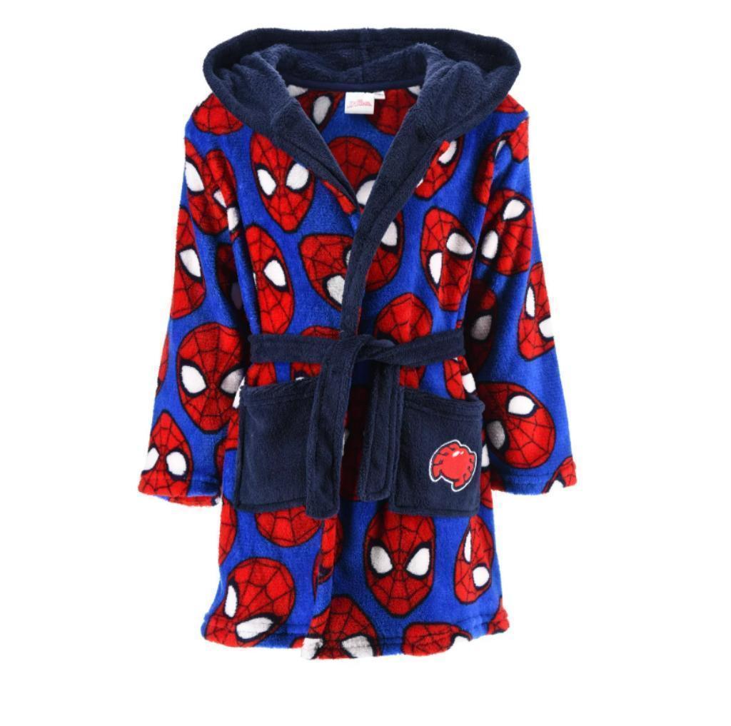 Spiderman Badjas met Capuchon Marvel Mt 98 - 104 - 116 - 128, Kinderen en Baby's, Kinderkleding | Maat 116, Nacht- of Onderkleding