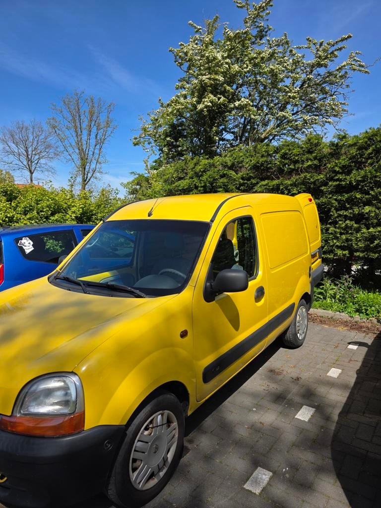 Renault Kangoo 1.2 Euro 2000 2003, Auto's, Voorwielaandrijving, Stof, Zwart, 4 cilinders