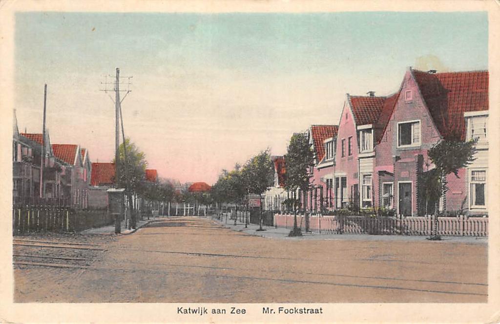 Katwijk aan Zee, Mr. Fockstraat, Ophalen of Verzenden, 1920 tot 1940, Ongelopen, Zuid-Holland