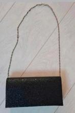 Schoudertas zwart/glitter, Ophalen of Verzenden, Zo goed als nieuw, Zwart, Schoudertasje