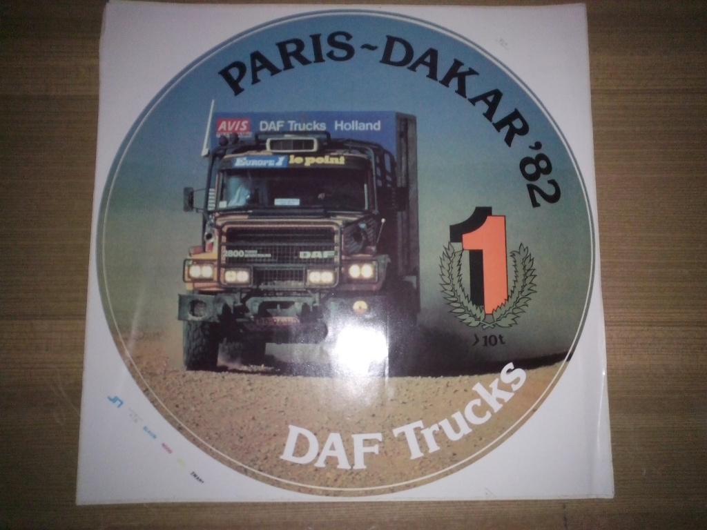 3x Grote stickers DAF N2800 Parijs Dakar 1982 + DAF + Hako, Ophalen of Verzenden, Zo goed als nieuw, Auto's