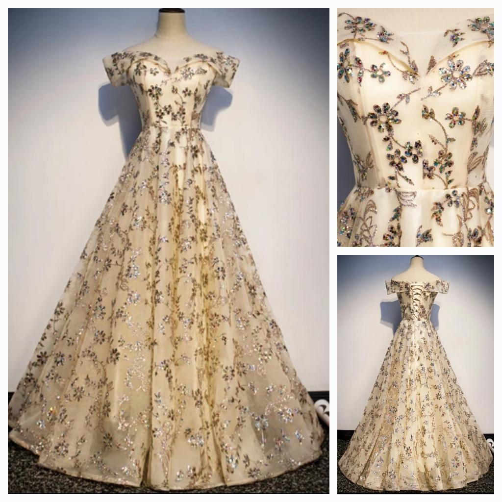 nieuwe galajurk maat 40 creme, Maat 38/40 (M), Galajurk, Beige, All2wish4