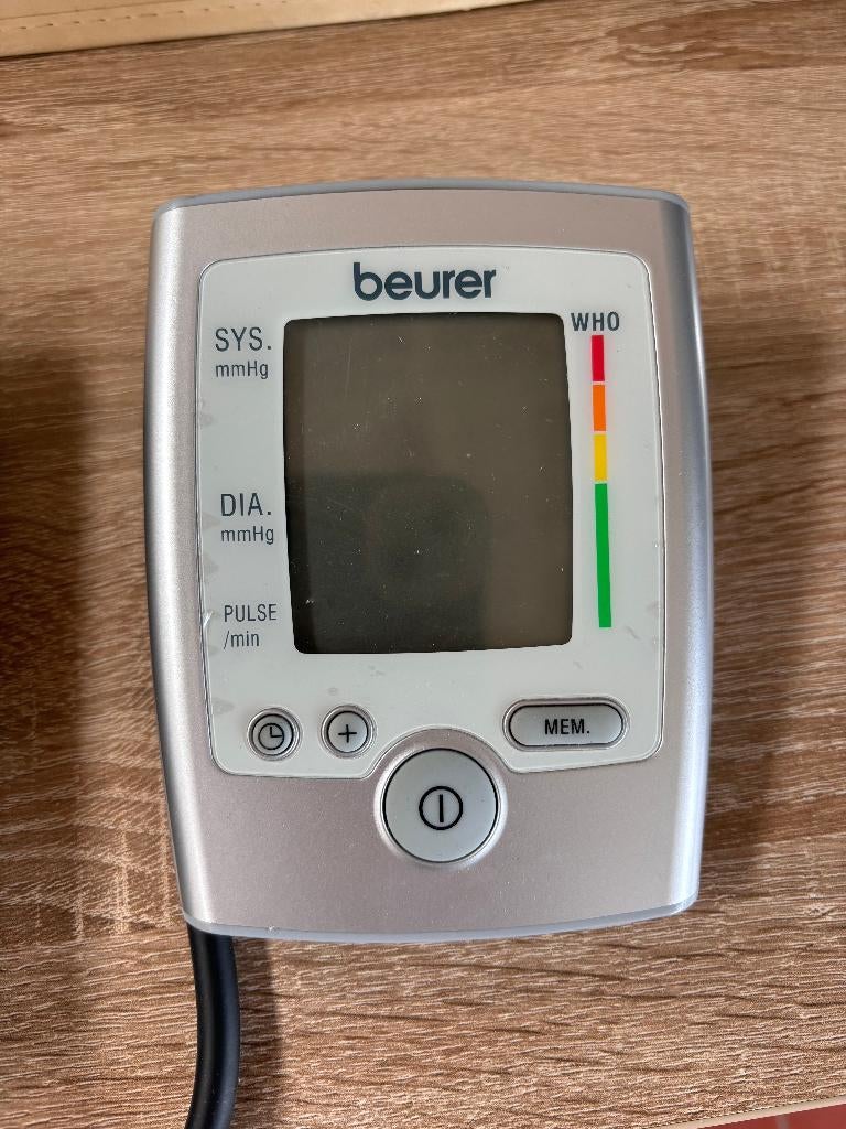 Beurer BM 35 Bloeddrukmeter Zilver Grijs Kunststof, Ophalen of Verzenden, Zo goed als nieuw, Overige typen