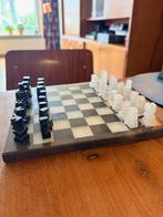 Schaakspel modern mini glas, Een of twee spelers, Ophalen, Gebruikt, Onbekend